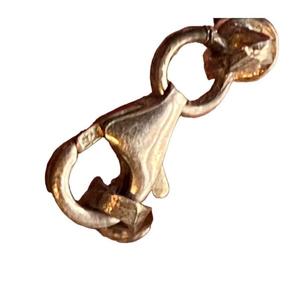 Greek Key sterling silver choker on a black rubber cord silver clasp marked - Picture 5 of 7